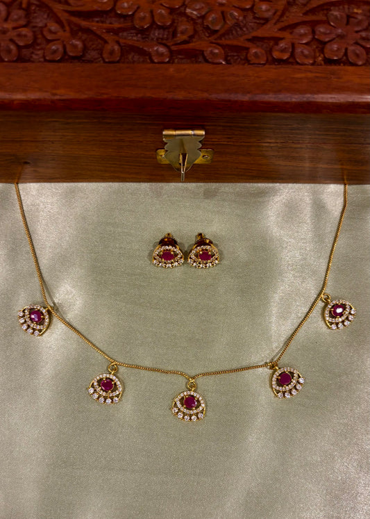 Nayana Charm Necklace Set