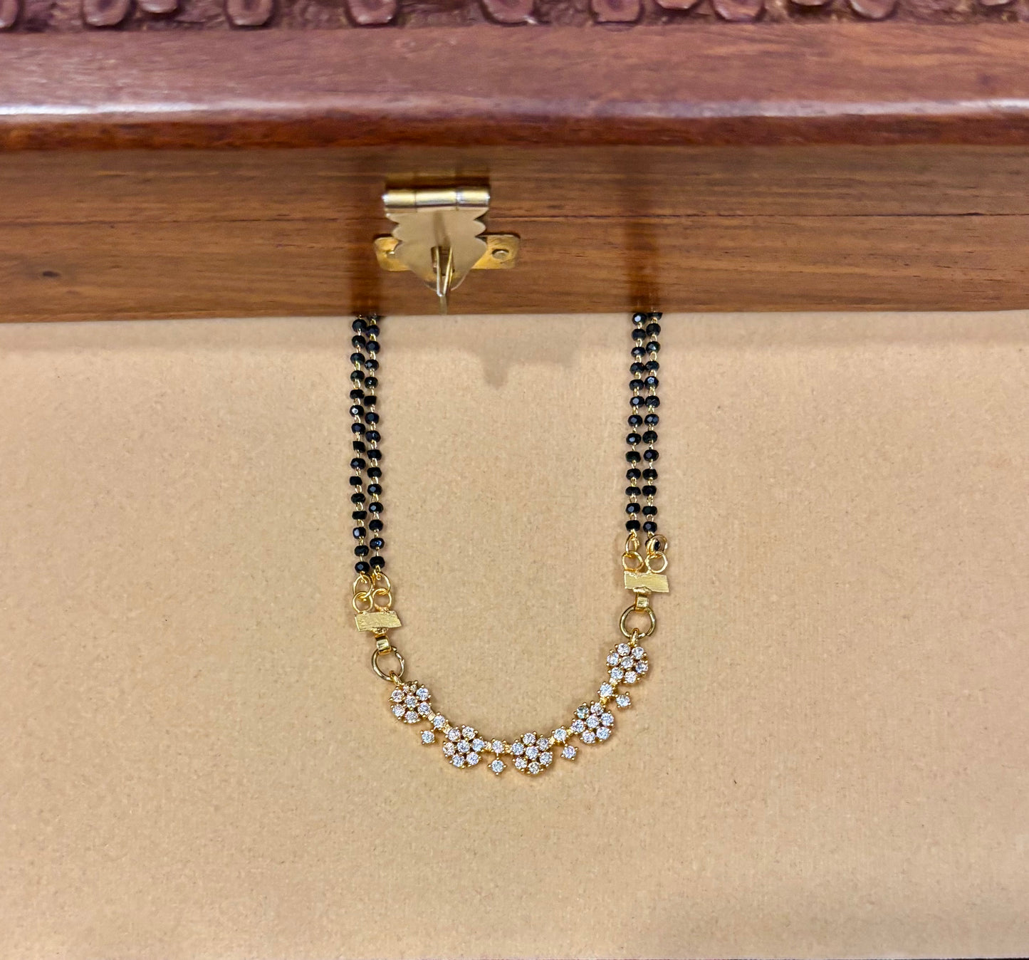 Sumanah Premium Floral AD Mangalsutra.