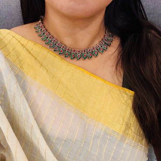 Antique Mango Motif Necklace Set