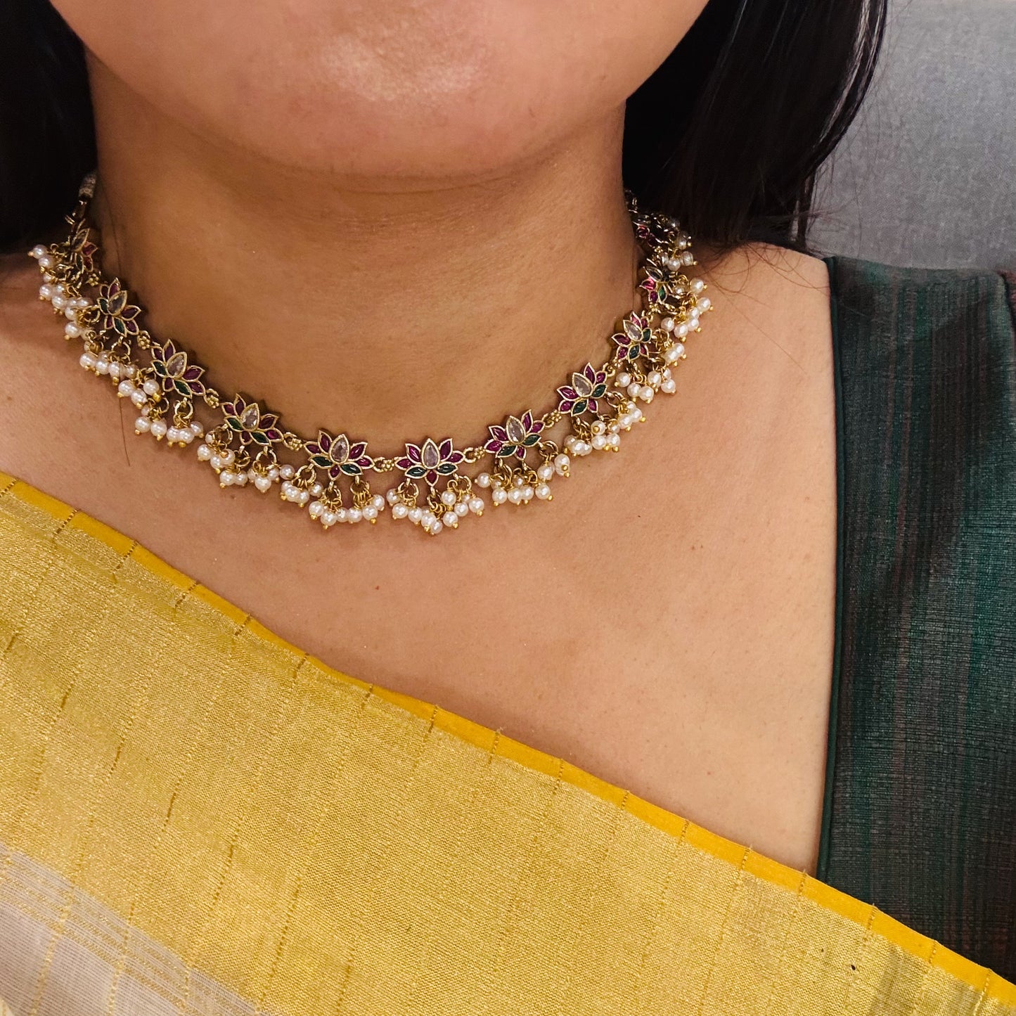 Pankaja Premium Kemp Necklace