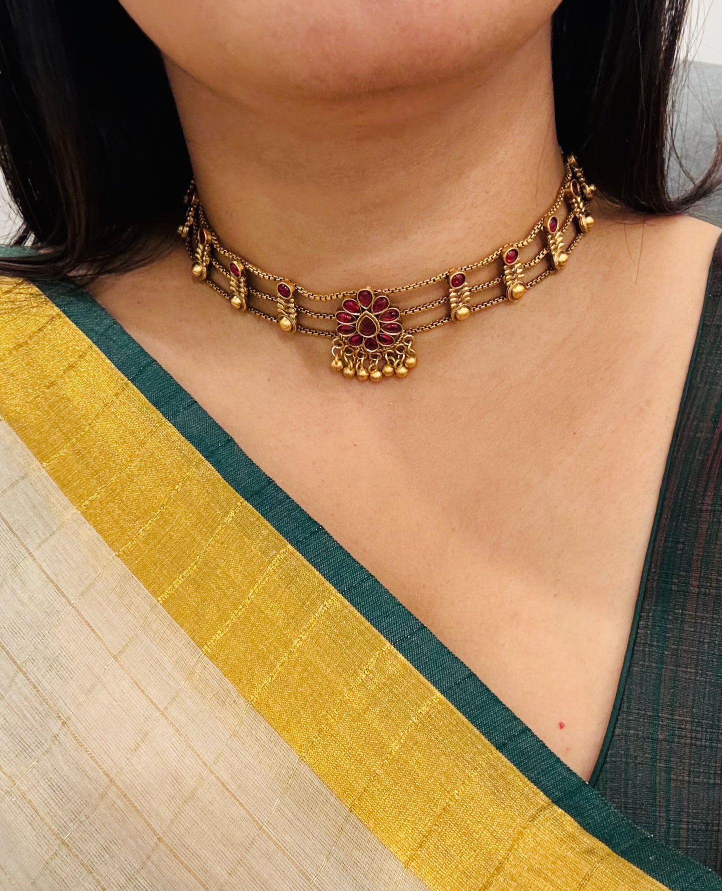Amrita Kemp Stone Choker Set