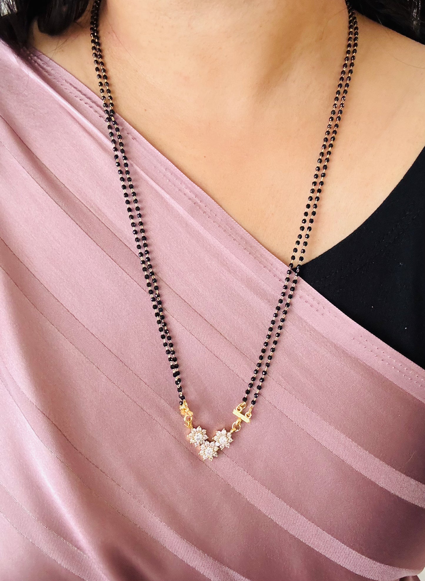 Kirthi Premium Floral AD Mangalsutra