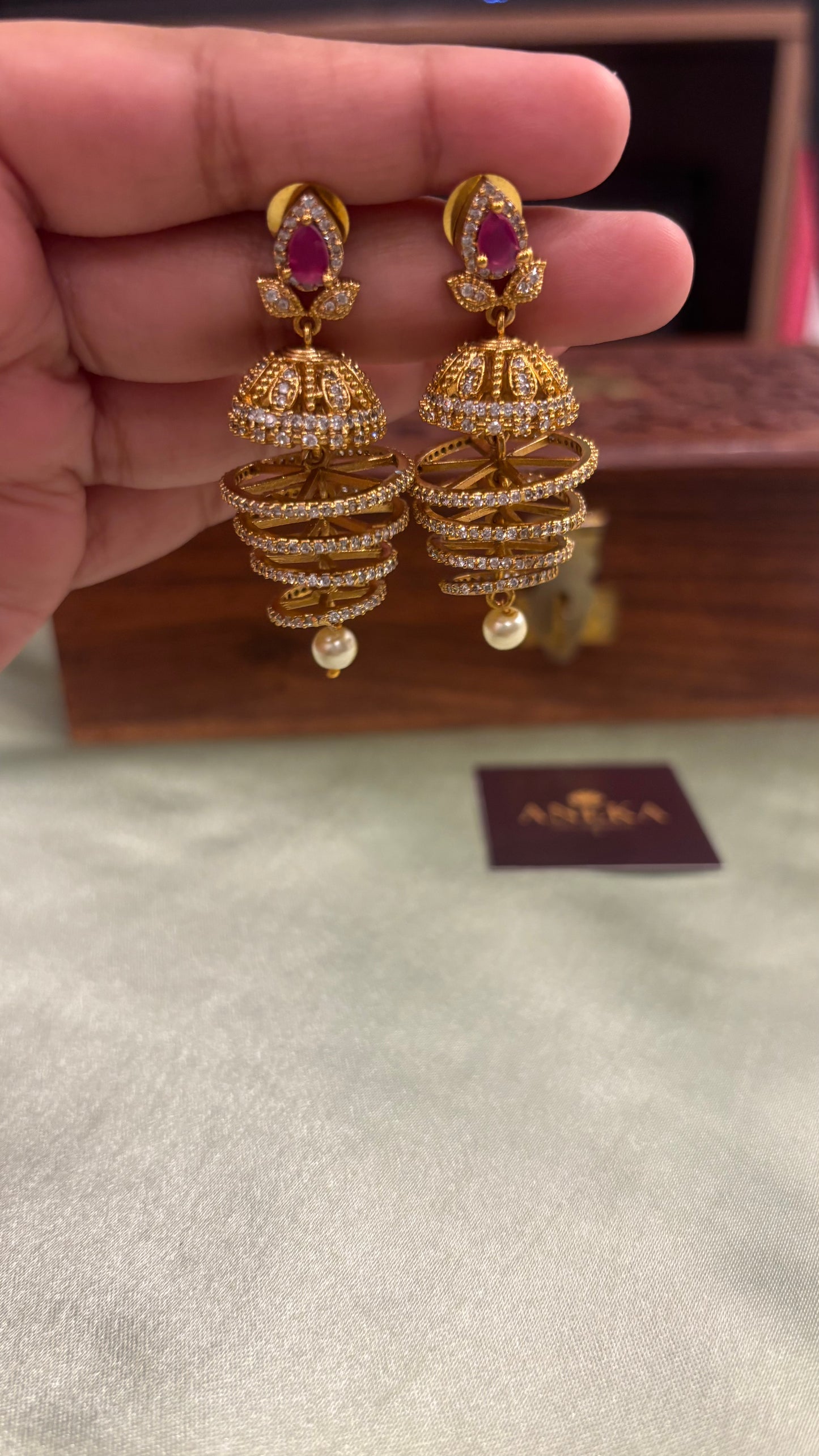 Tarini Spiral Jhumka