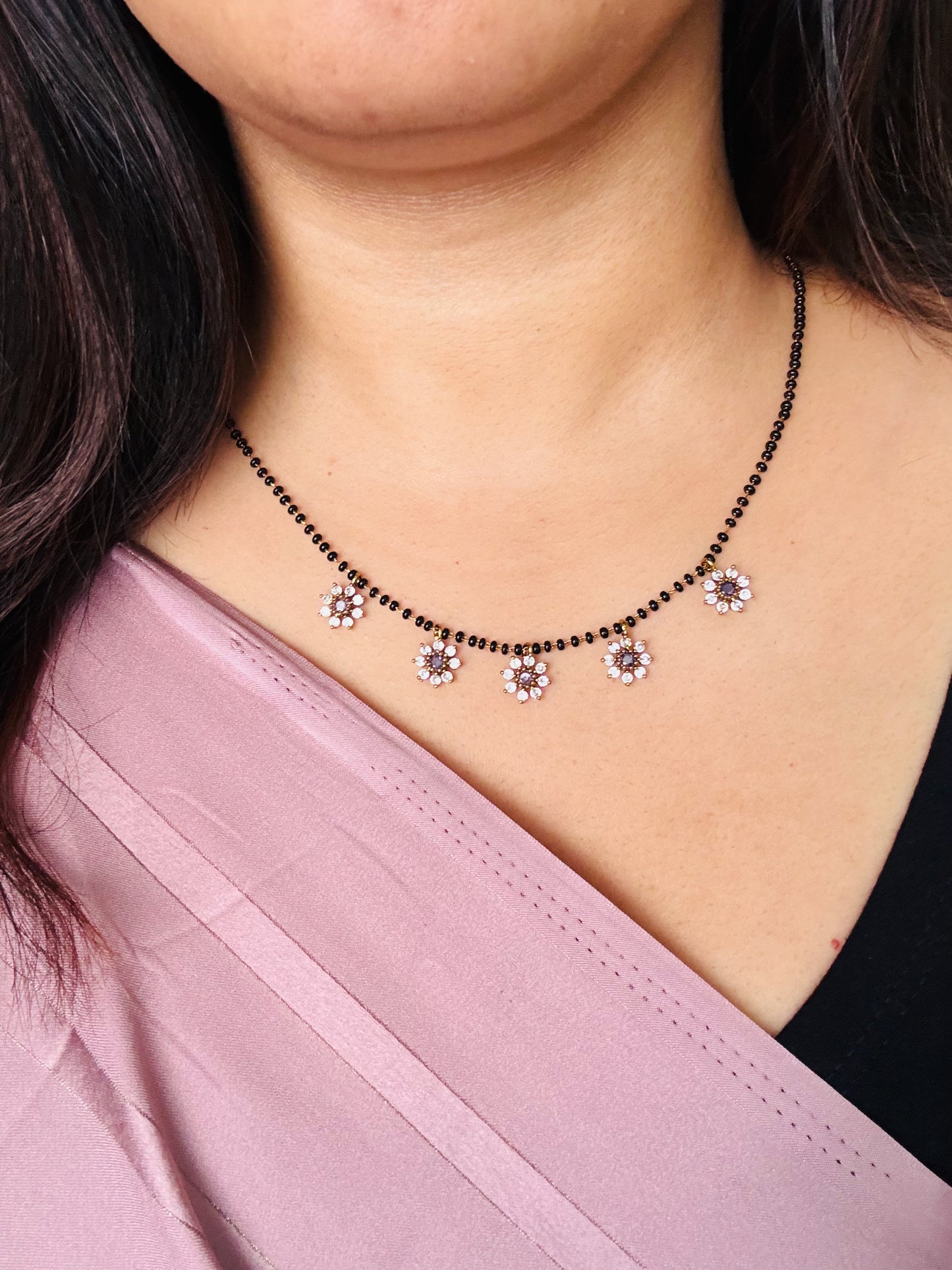 Vanya Floral Charm Mangalsutra