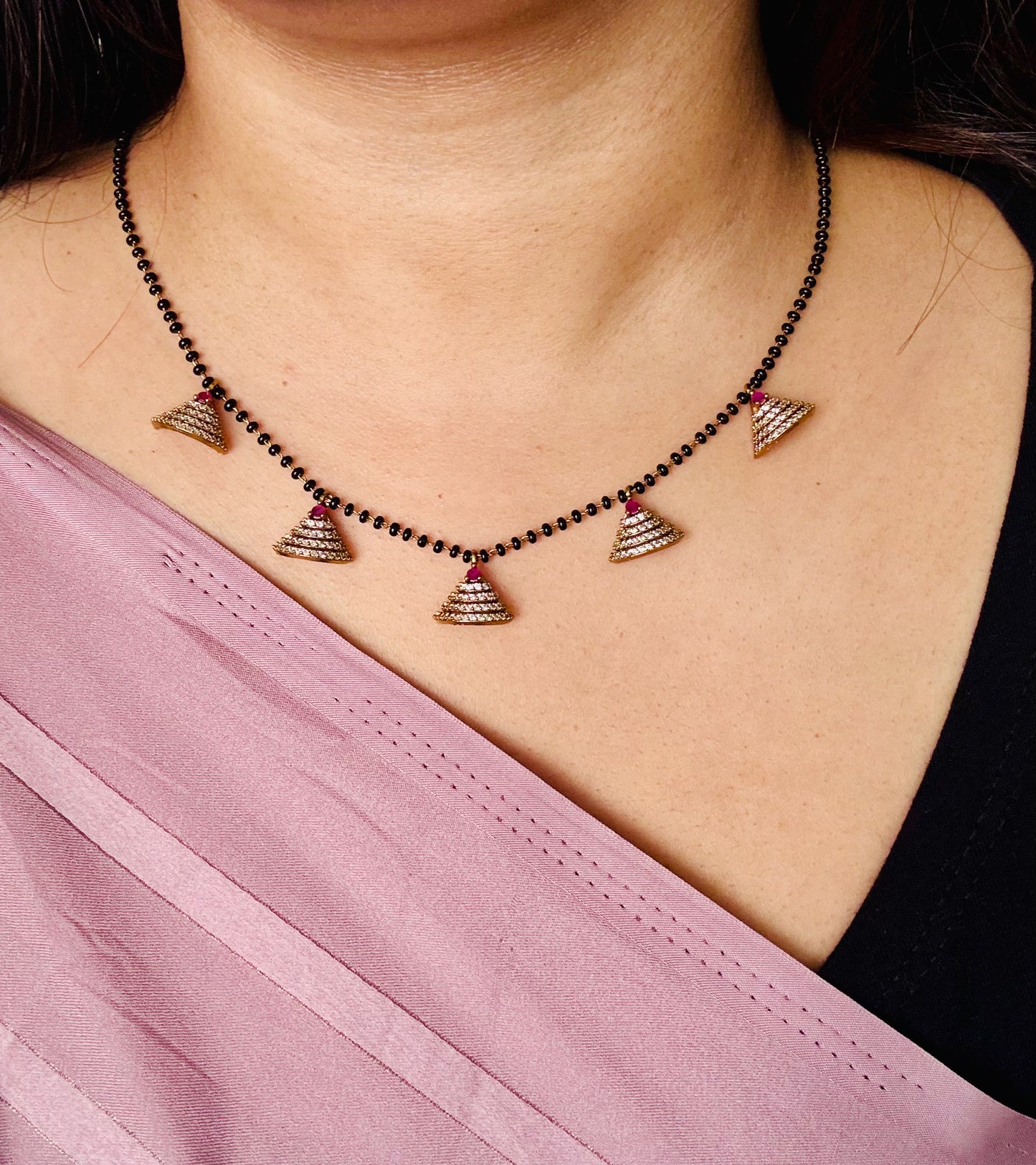 Tara Triangle Charm Mangalsutra