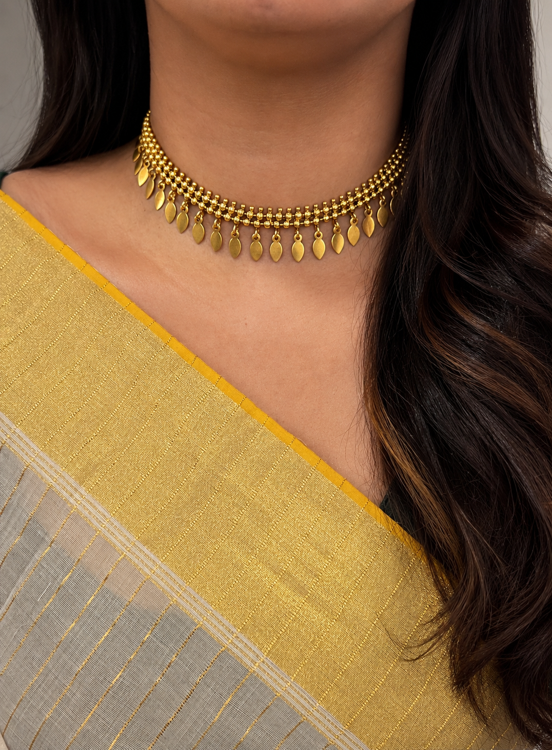 Veda Antique Elakkathali Necklace Set
