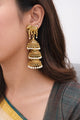 Hasthi Triple Layered Pearl Jhumka Set