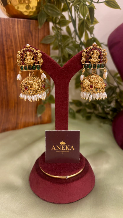 Vaidehi Rice Pearl Drop Jhumka