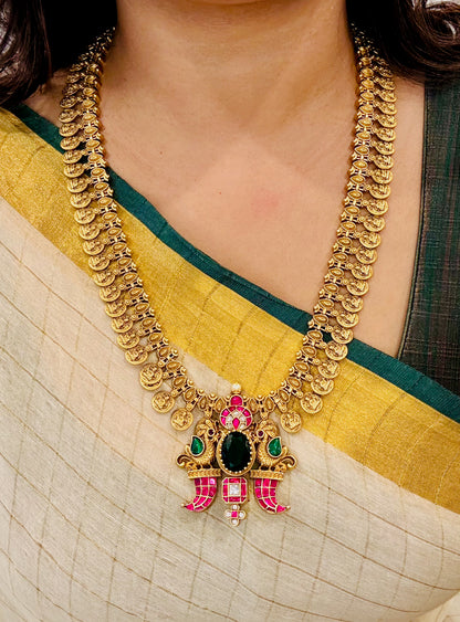 Rajasi Mayura Luxe Jadau Kundan Haaram Set