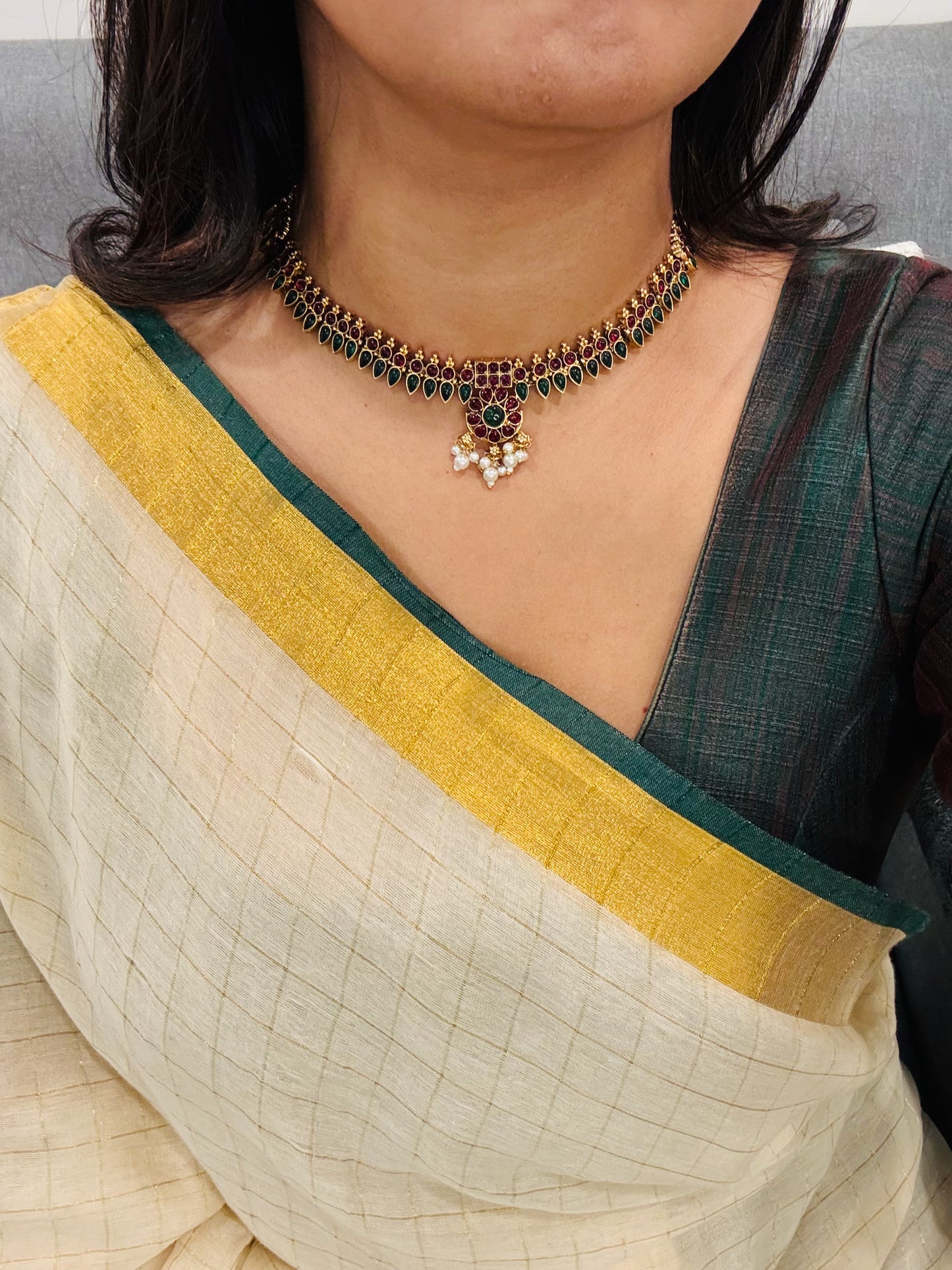 Ranjani Kemp Stone Necklace Set