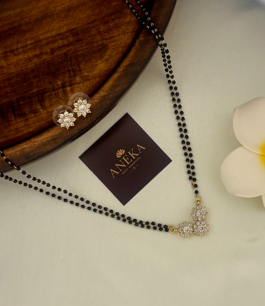 Kirthi Premium Floral AD Mangalsutra
