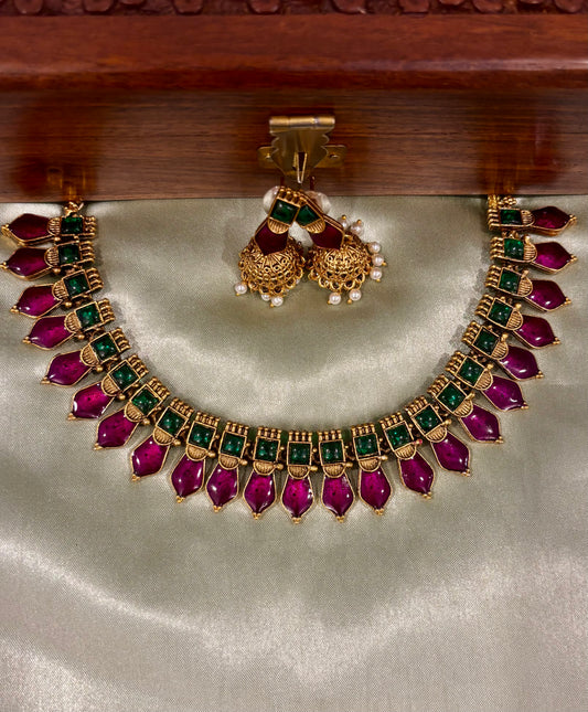 Kovai Palakka Necklace Set 2.0