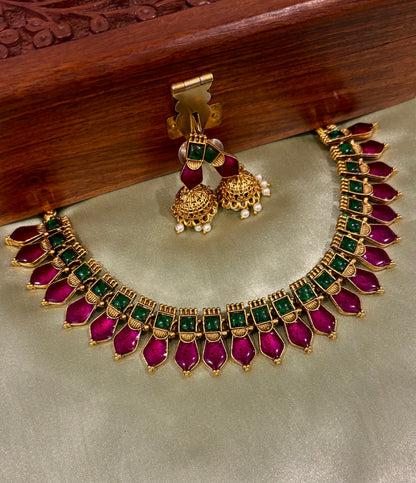 Kovai Palakka Necklace Set 2.0