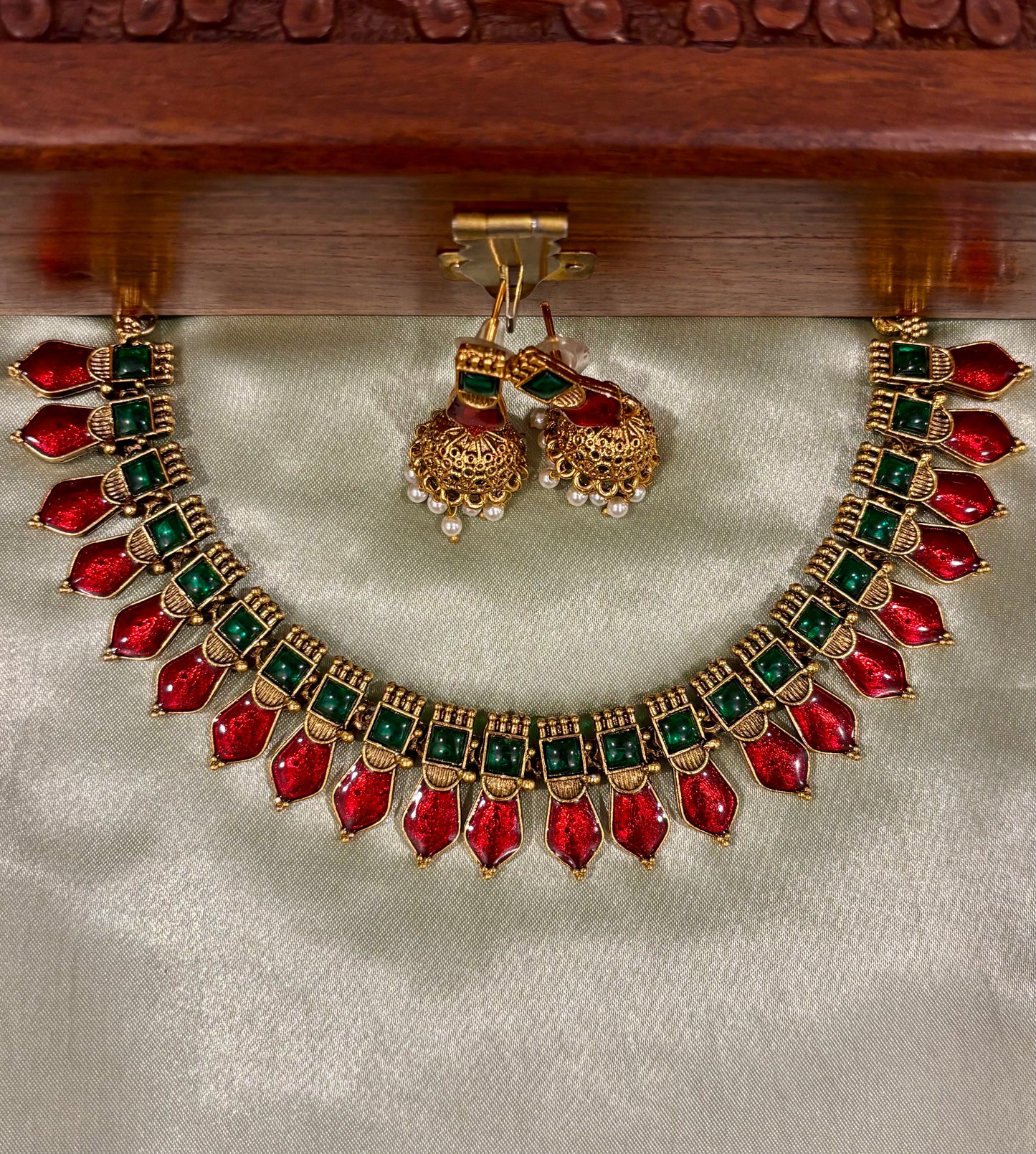 Kovai Palakka Necklace Set 2.0