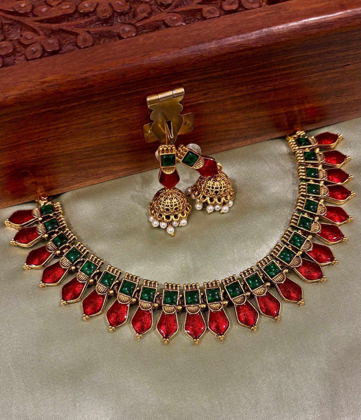 Kovai Palakka Necklace Set 2.0