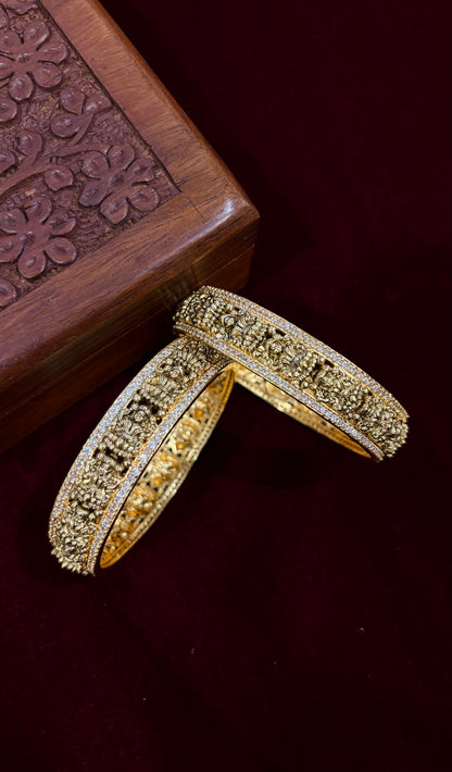 Lakshmika Temple AD Bangle (Set of 2)