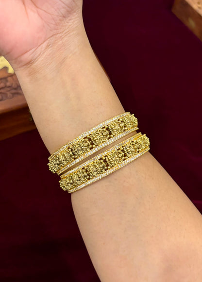 Lakshmika Temple AD Bangle (Set of 2)