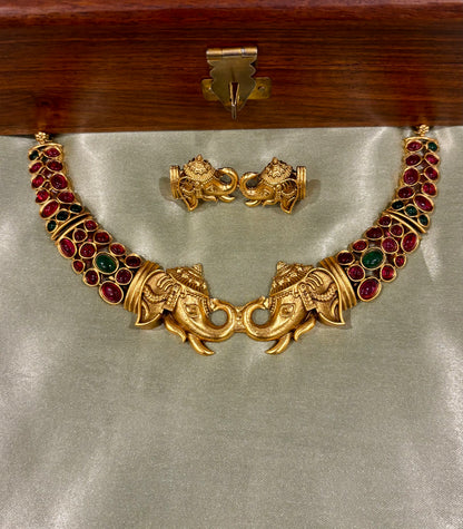 Gaja Ratna Necklace Set