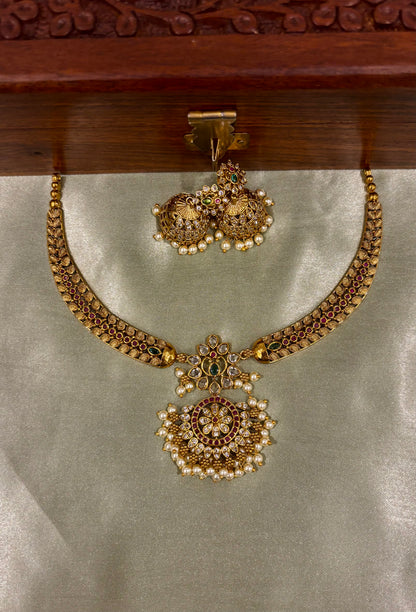 Padma Ratna Hasli Necklace Set
