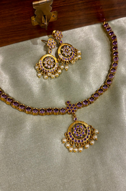 Miraya Kemp Attigai Necklace Set