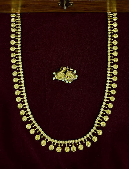 Vaidehi Kasu Long Necklace Set