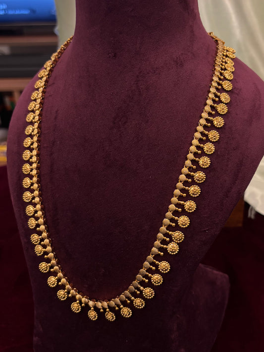 Vaidehi Kasu Long Necklace Set
