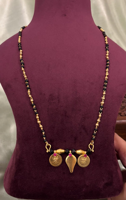 Rohini Gold Plated Karimani Ela Thali