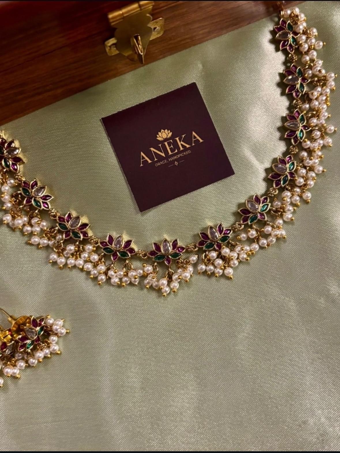 Pankaja Premium Kemp Necklace.