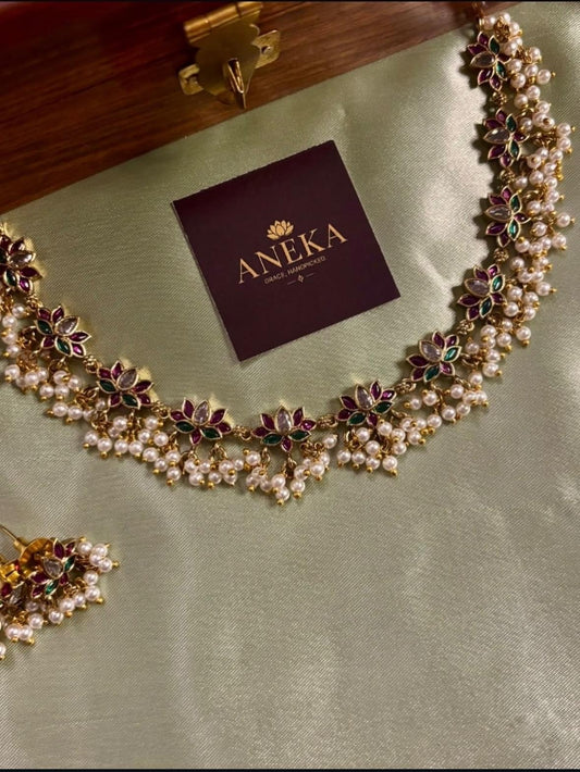Pankaja Premium Kemp Necklace.