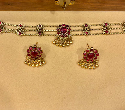 Amrita Kemp Stone Choker Set