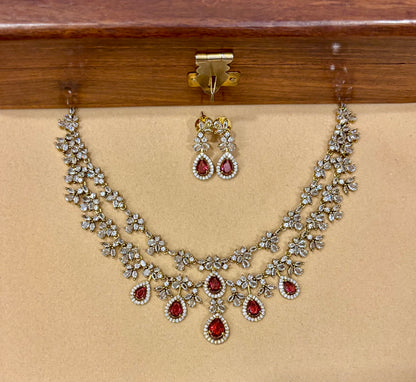 Aarinya Premium AD Necklace Set