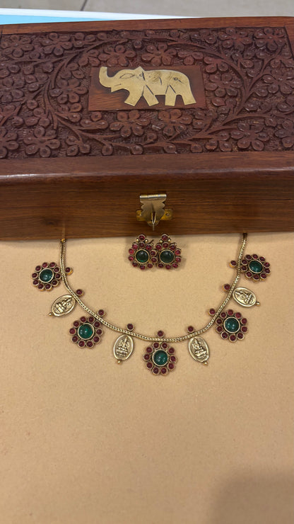 Srika Kemp Coin Fusion Necklace Set V2