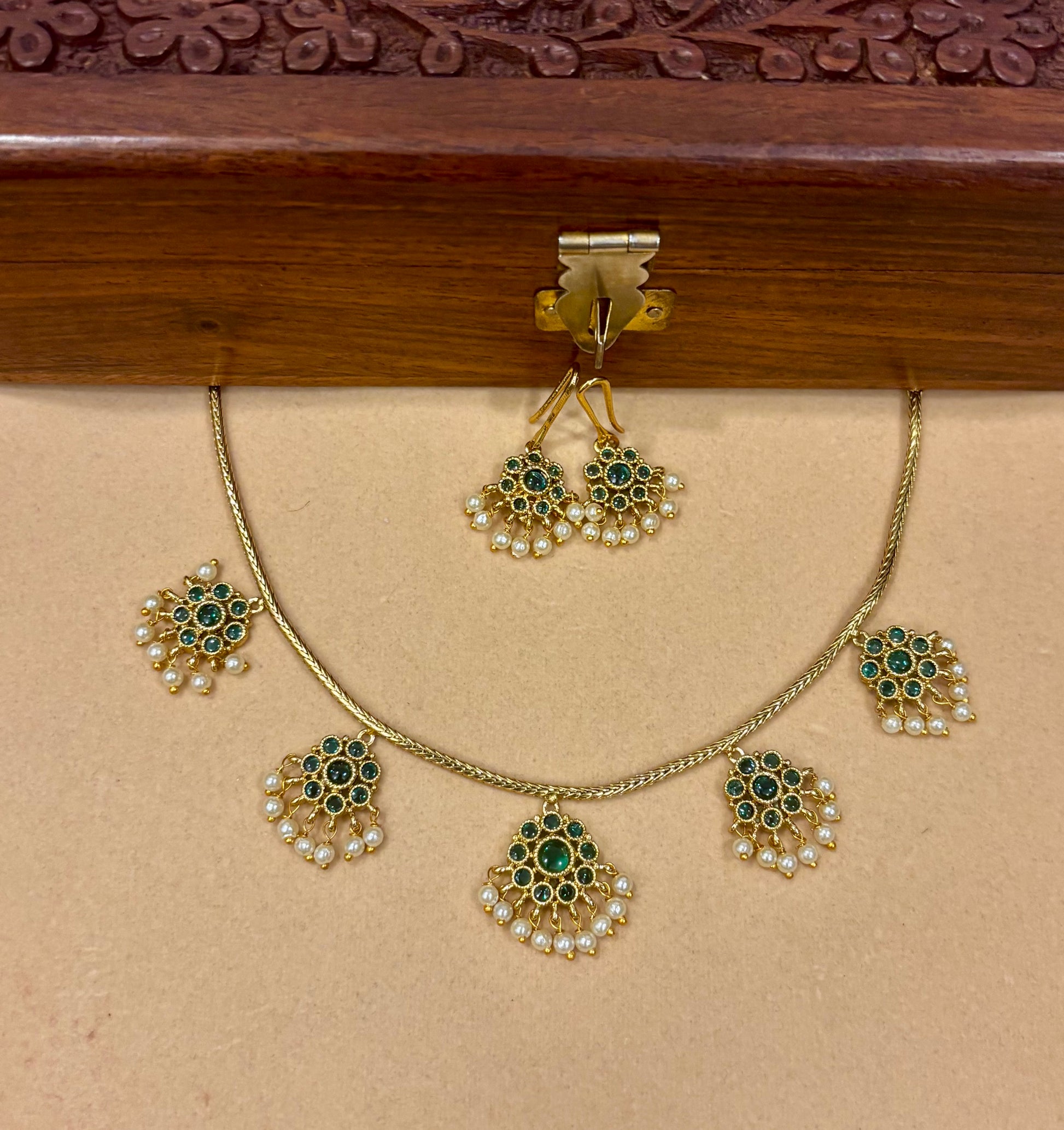 Devika Attigai Choker Set.