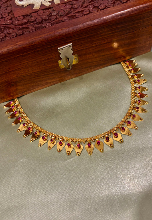 Nithya Gold Plated Tradtional Thalikootam Necklace