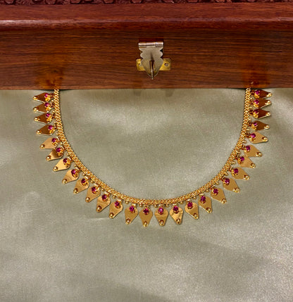 Nithya Gold Plated Tradtional Thalikootam Necklace