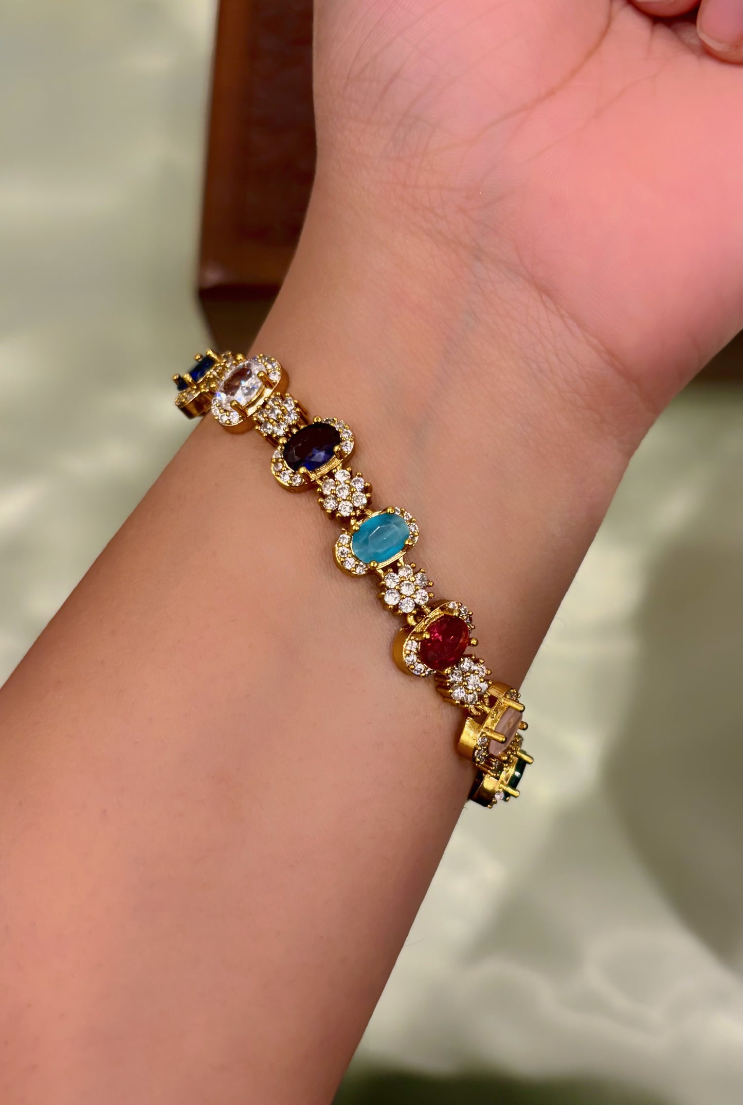Ritika Multistone AD Bracelet