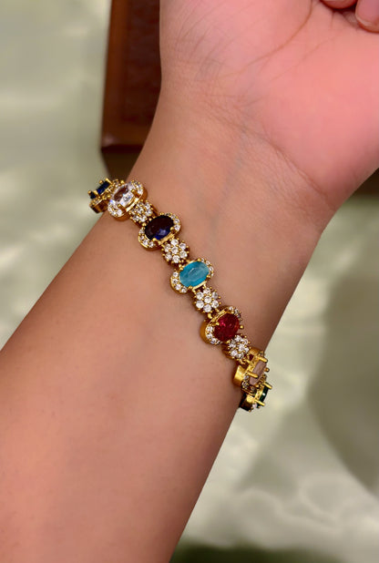 Ritika Multistone AD Bracelet