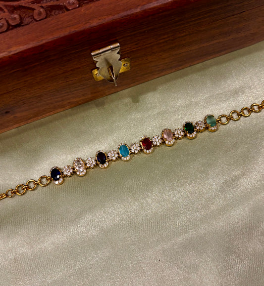 Ritika Multistone AD Bracelet