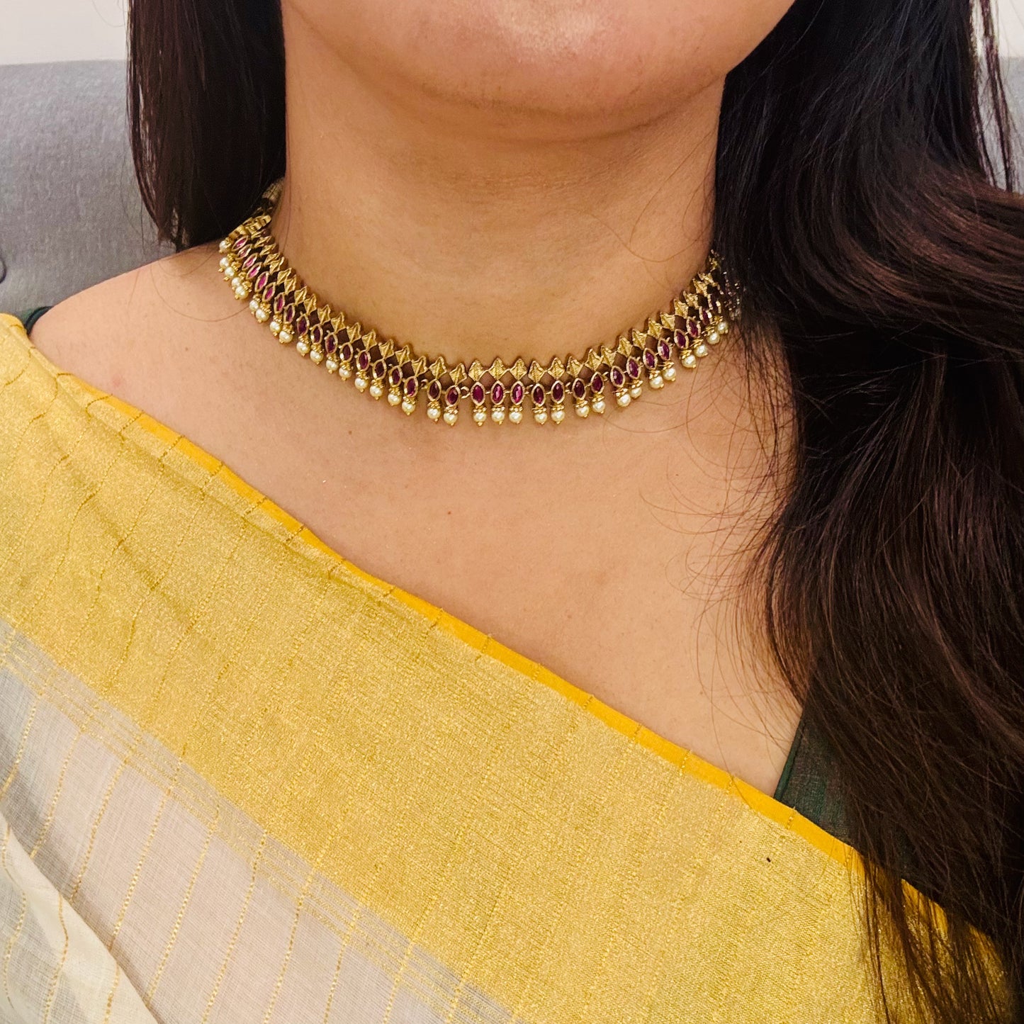Roja Premium Kemp Stone Choker