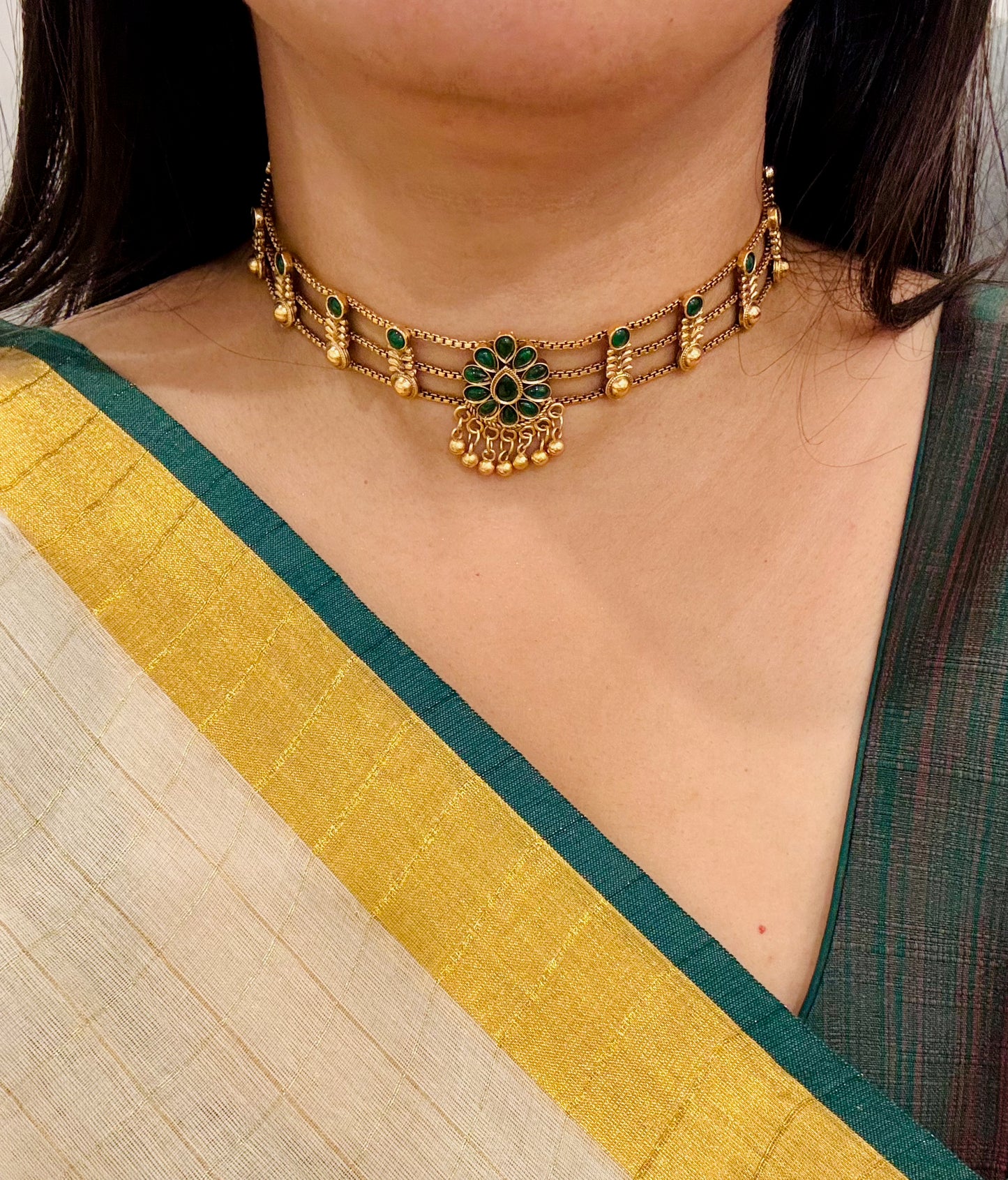Amrita Kemp Stone Choker Set