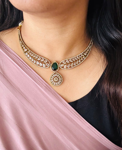 Mehrin Victorian Diamond Necklace Set