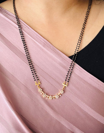Sumanah Premium Floral AD Mangalsutra.
