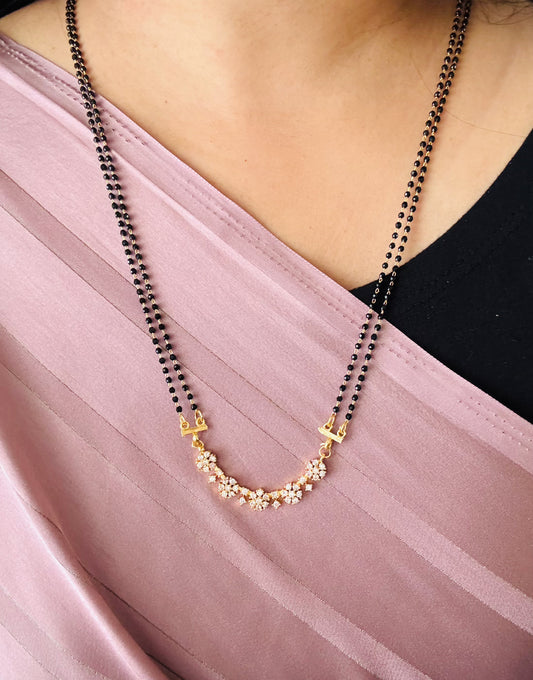 Sumanah Premium Floral AD Mangalsutra