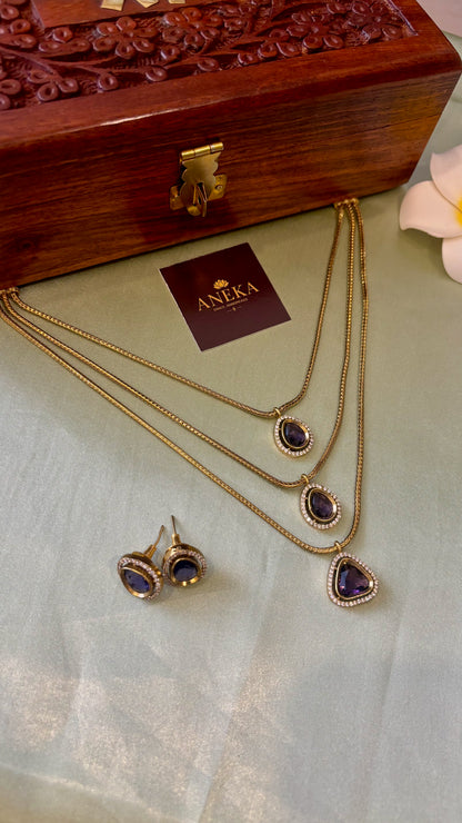 Vanya Layered Victorian Diamond Set