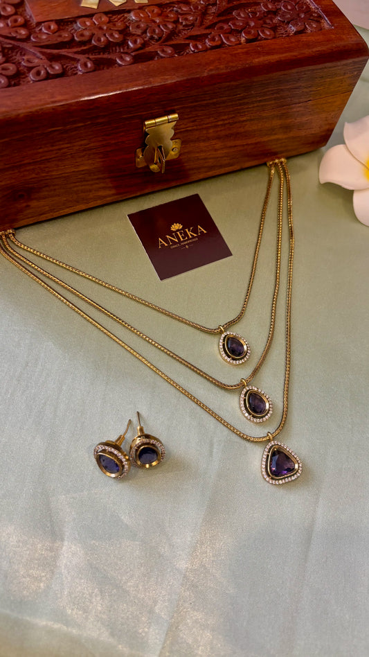 Vanya Layered Victorian Diamond Set