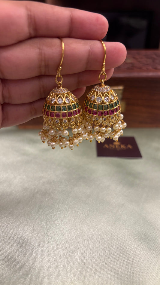 Meera Kemp Pearl Jhumka