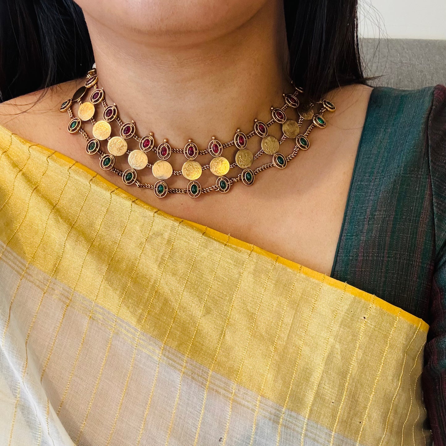 Samyukta Layered Kashu Choker