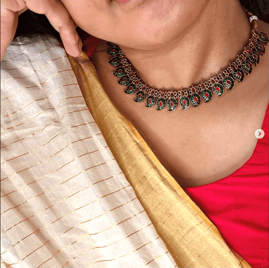 Antique Mango Motif Necklace Set.